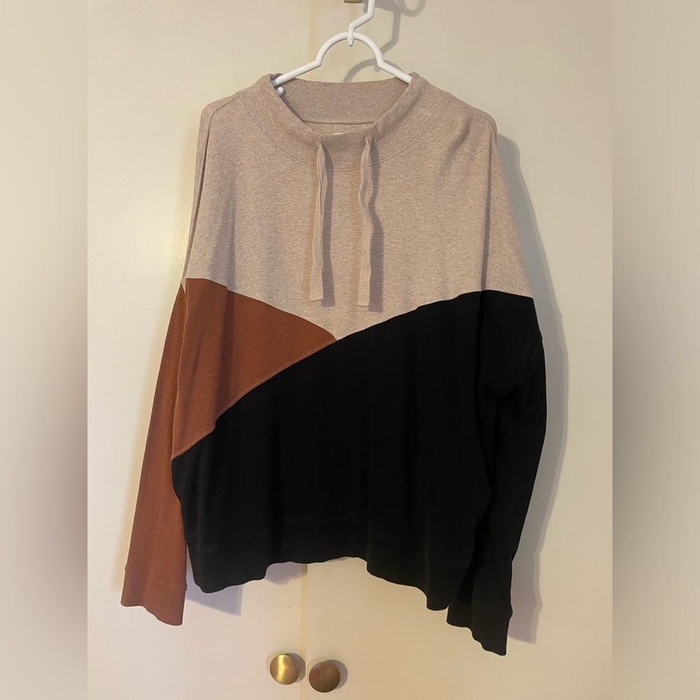 Pact color block sweater 2X
